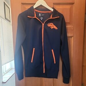 Nike Navy and Orange Zip-Up Jacket